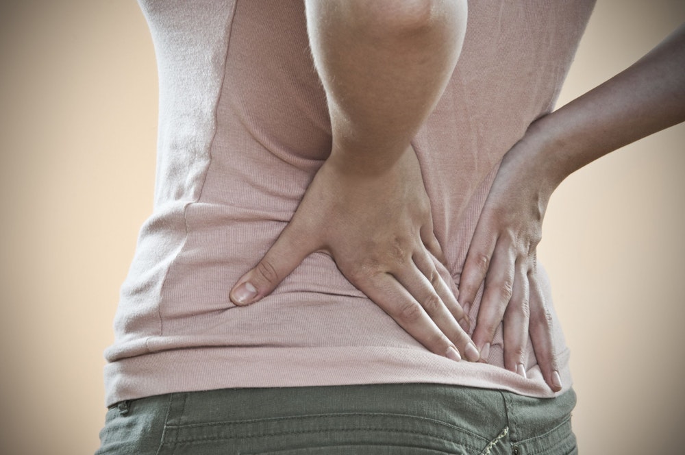 Lumbar spine region pain