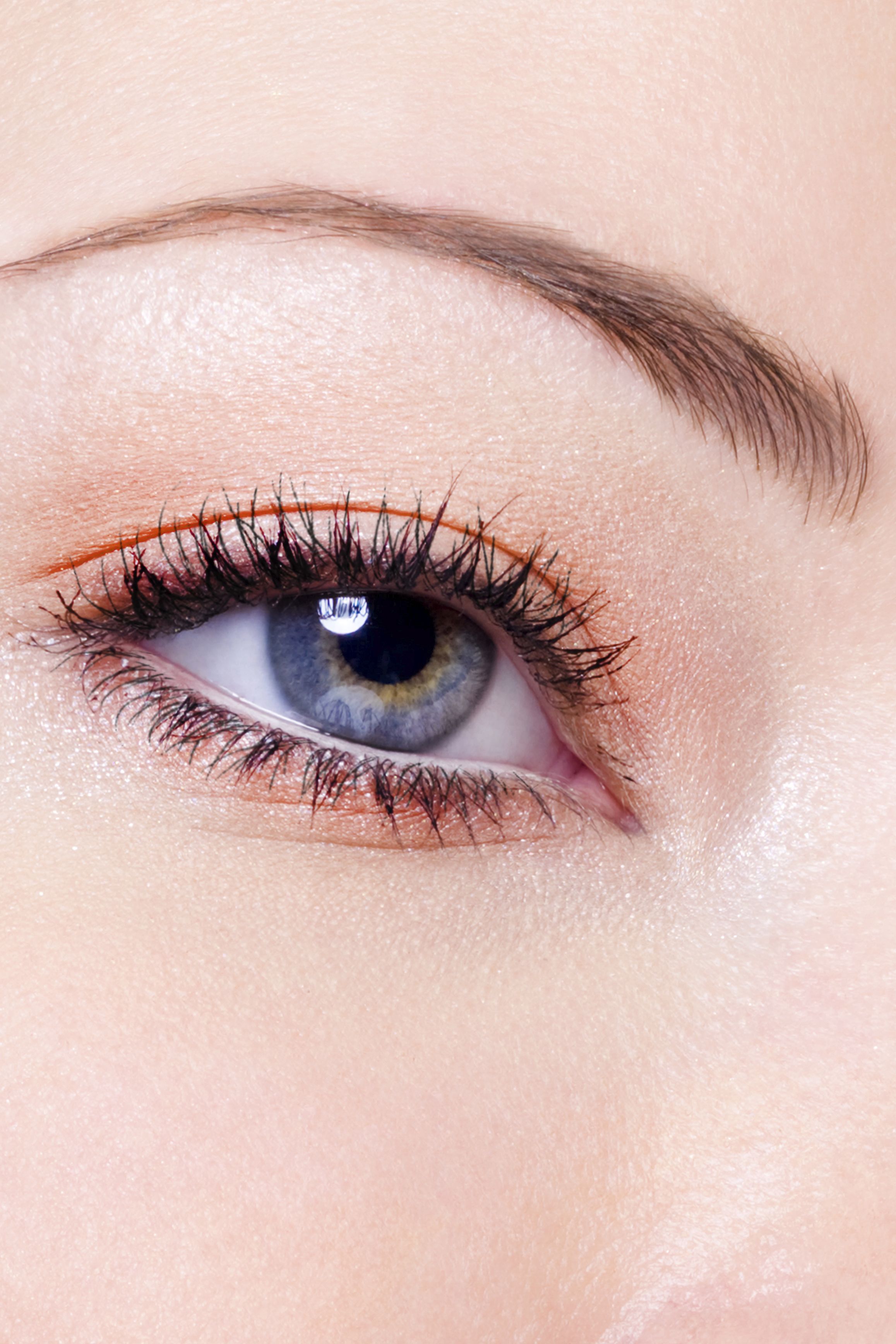 close-up of woman's eye