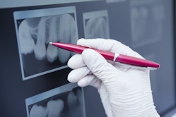 dentist marking x-ray