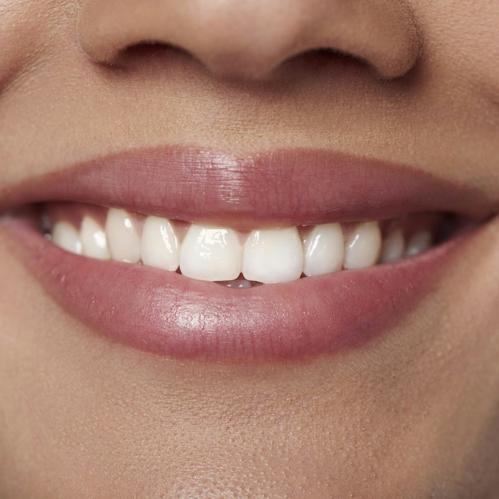 Close up of woman's beautiful smile
