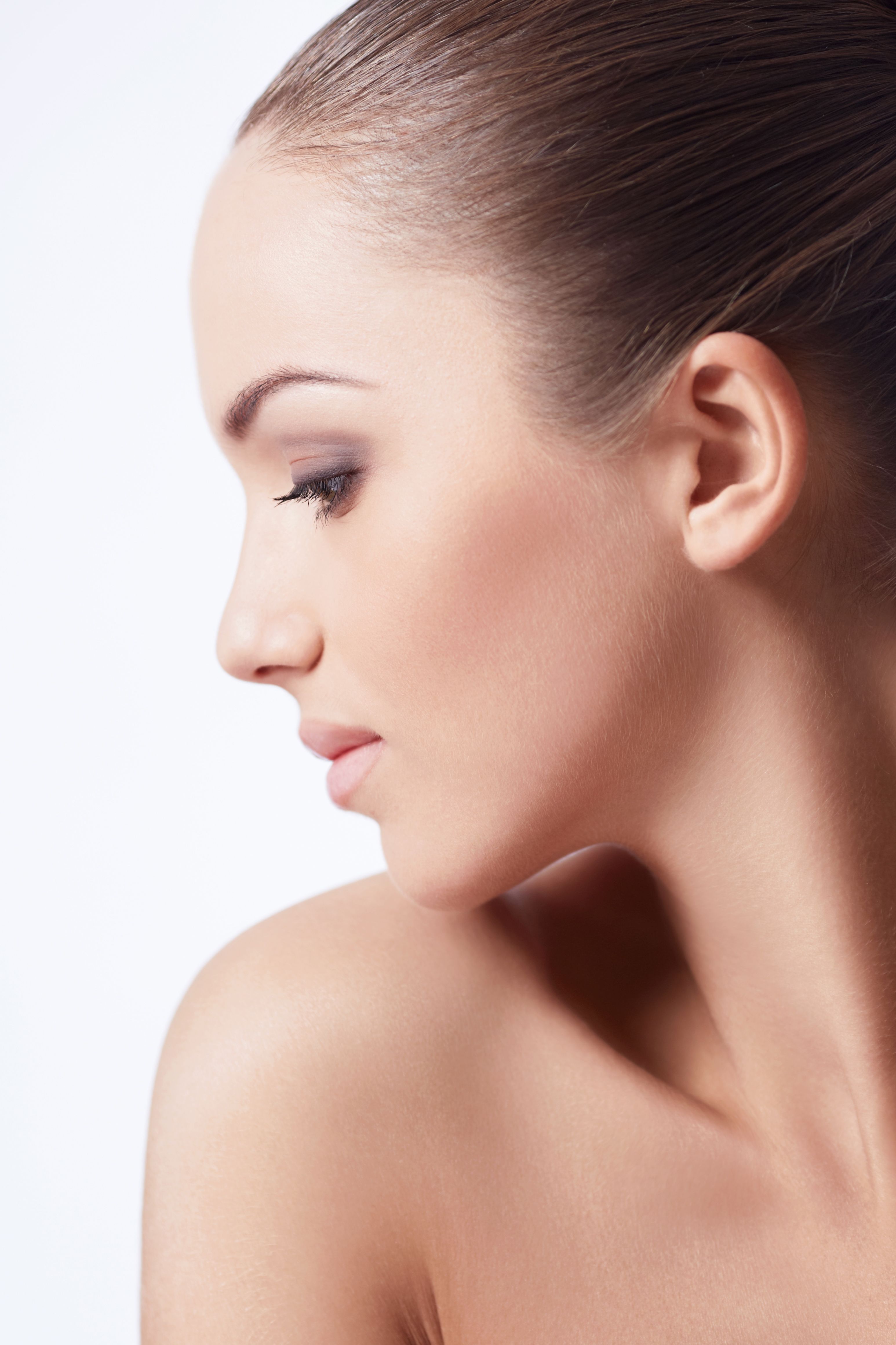 woman's face in profile