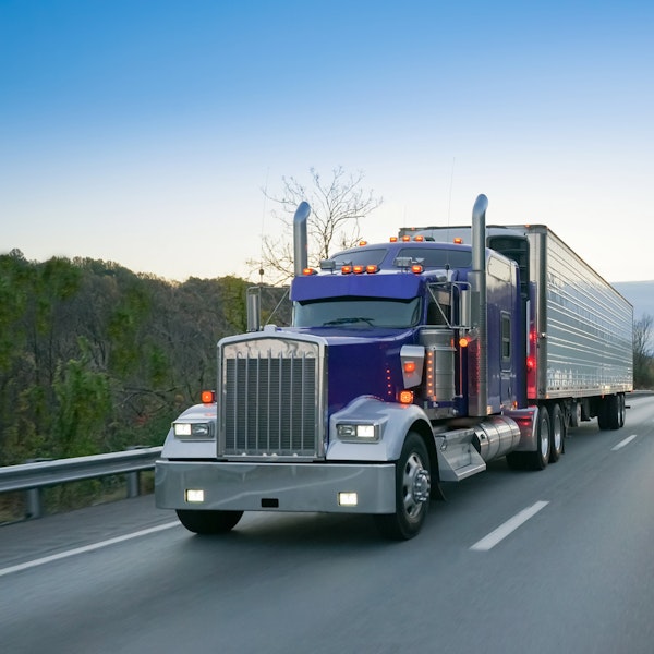18-Wheeler Truck on the highway