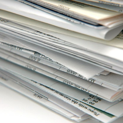 pile of unpaid bills