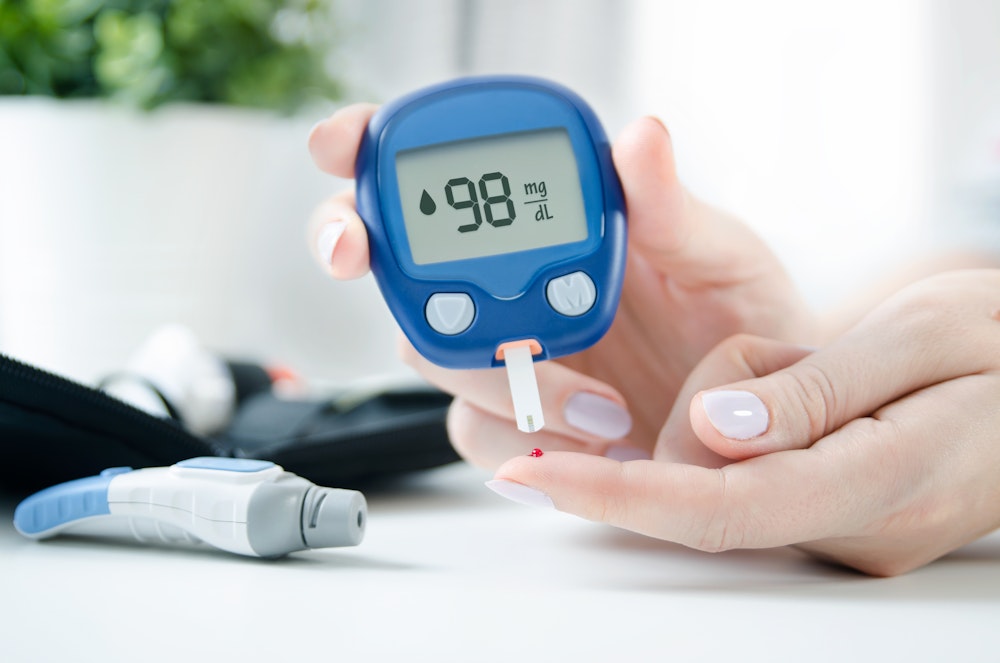 Diabetic testing blood sugar