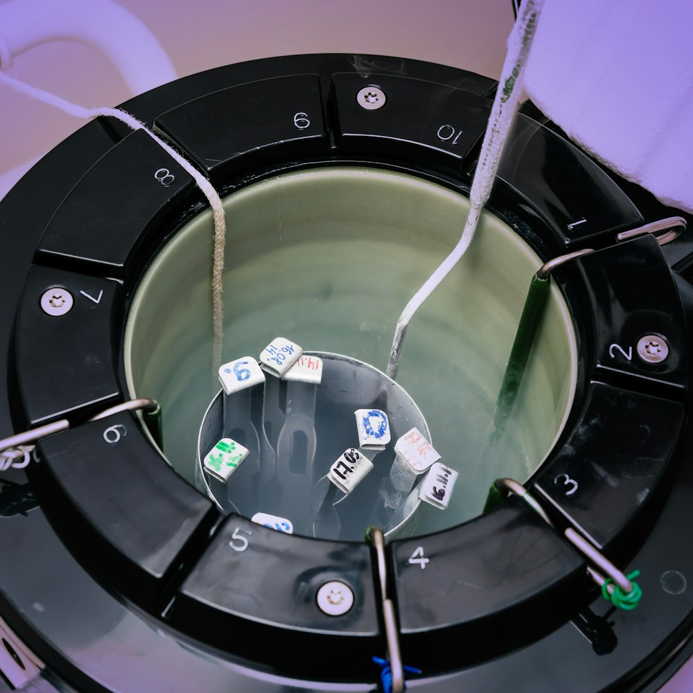 Sperm samples frozen in nitrogen