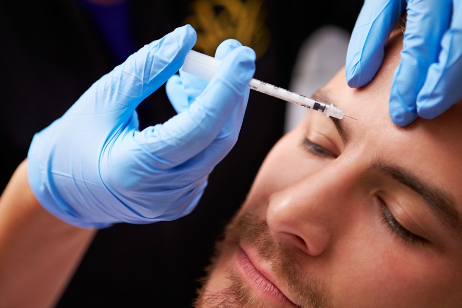 Man getting BOTOX