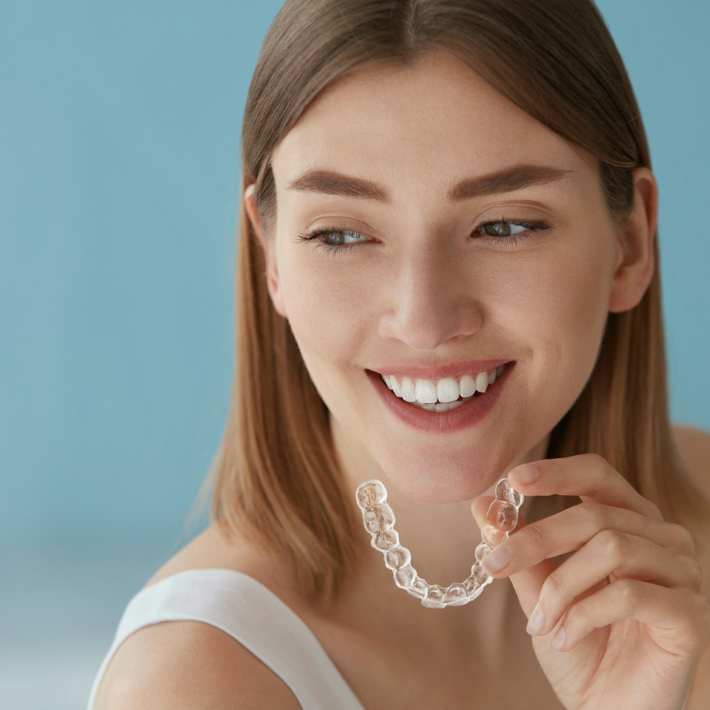 Woman with Invisalign