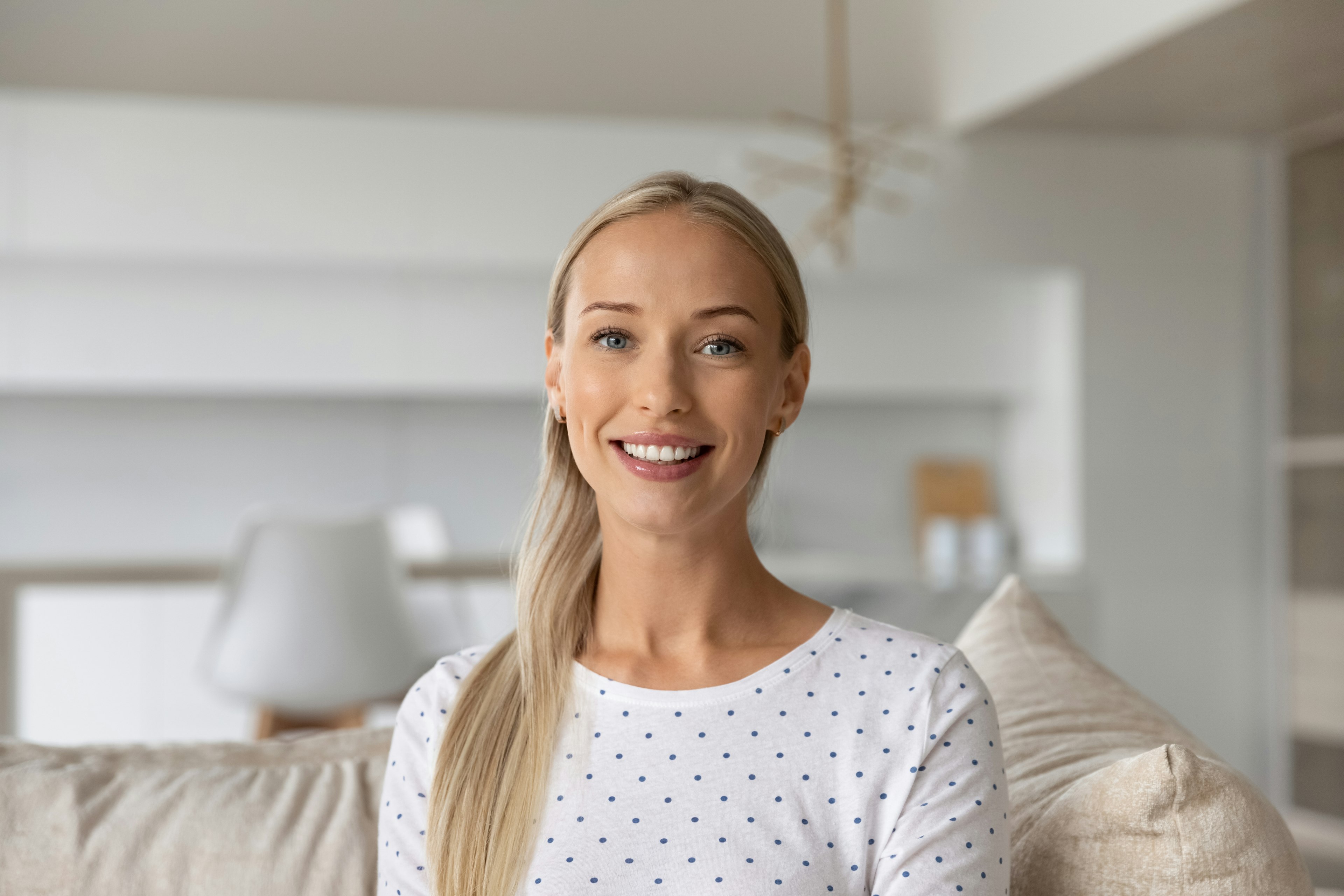 Woman with bright smile