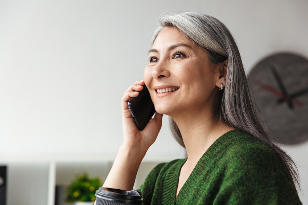 Woman calling on phone
