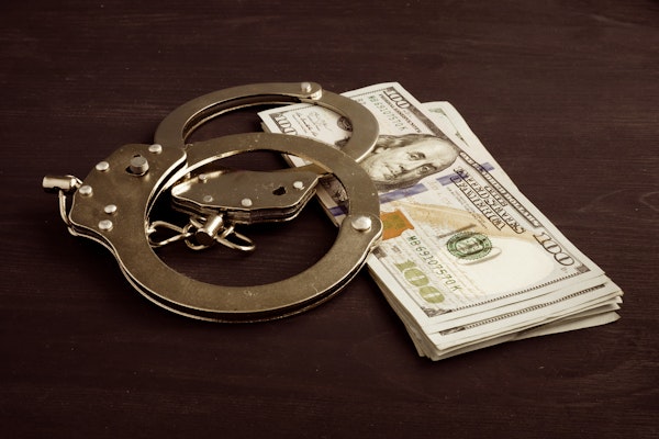 Handcuffs and bail money