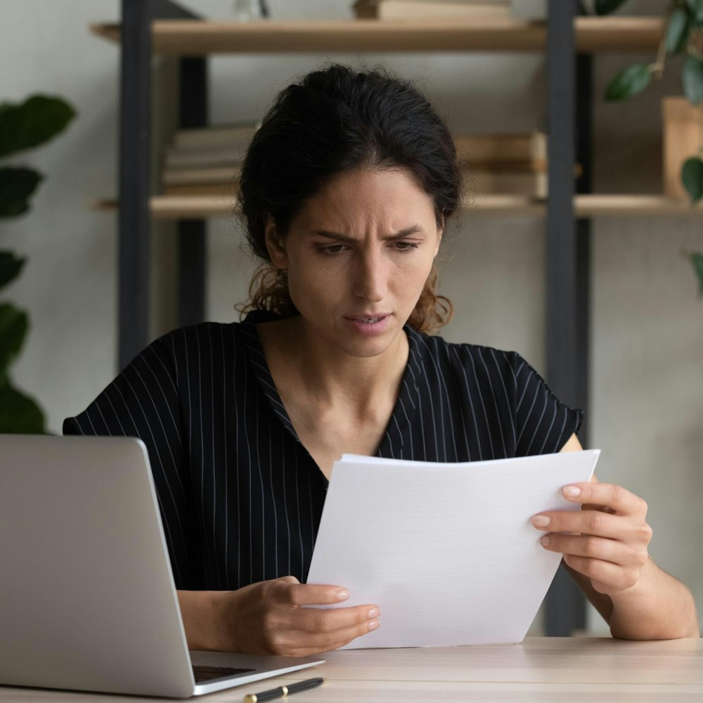 Woman looking at DUI fines