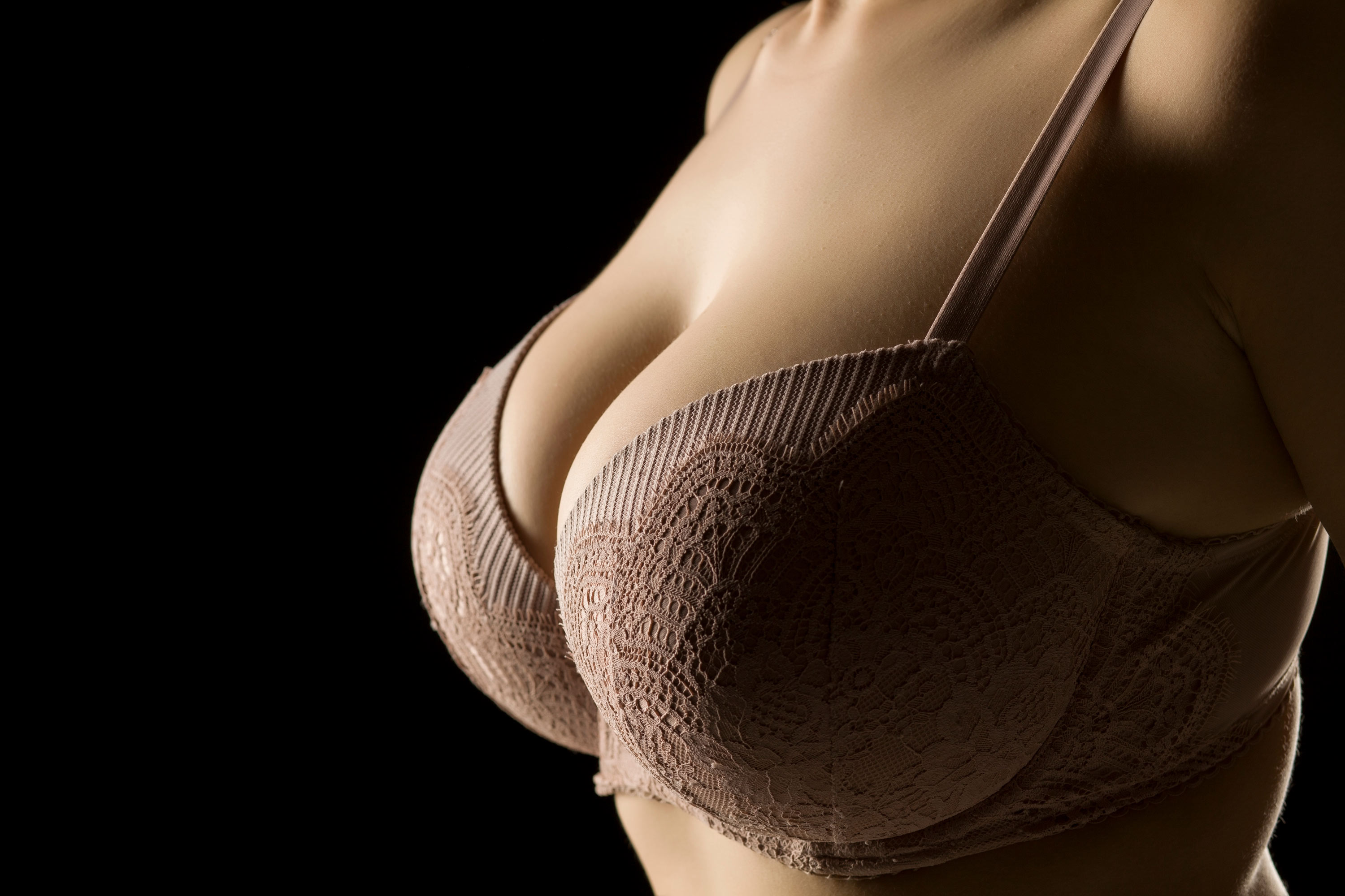 Close up of breasts