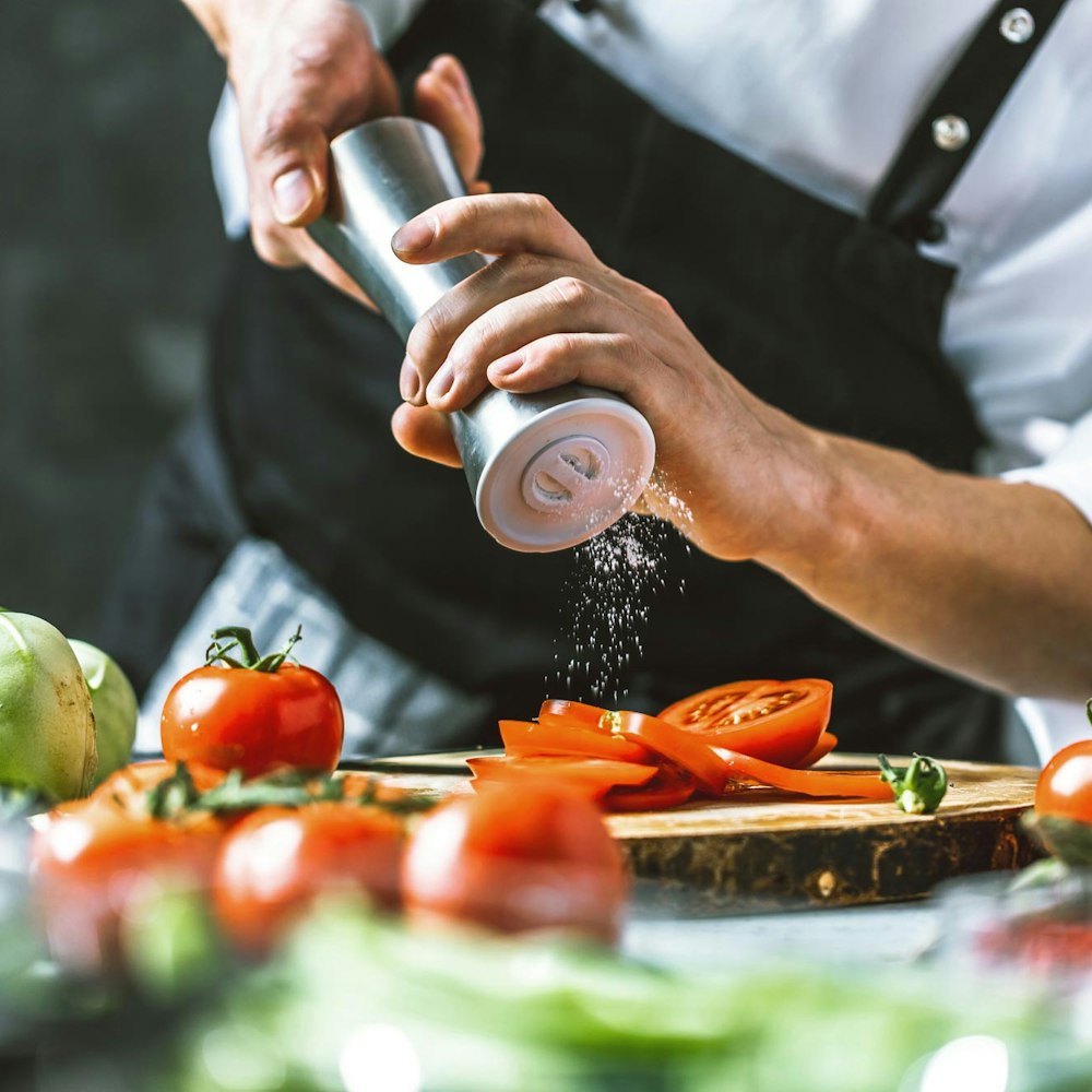 Chef preparing food