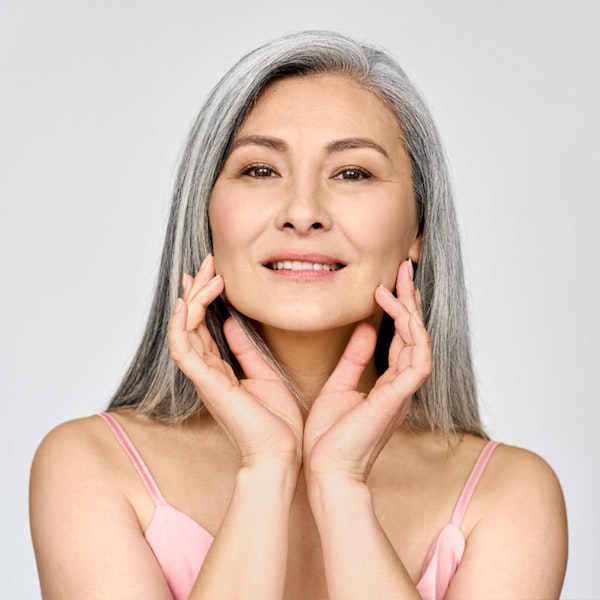 Mature woman with face lift