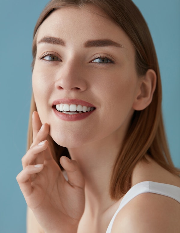 Woman smiling