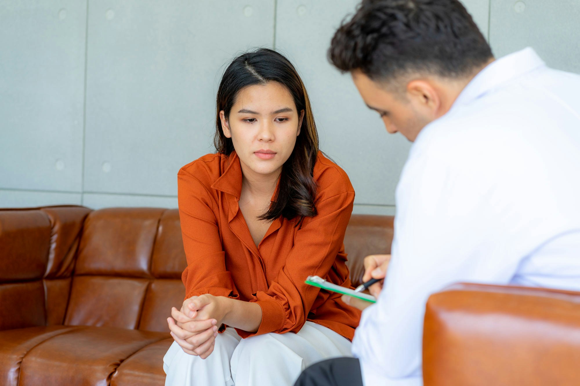 Medical professional receiving psychiatric care