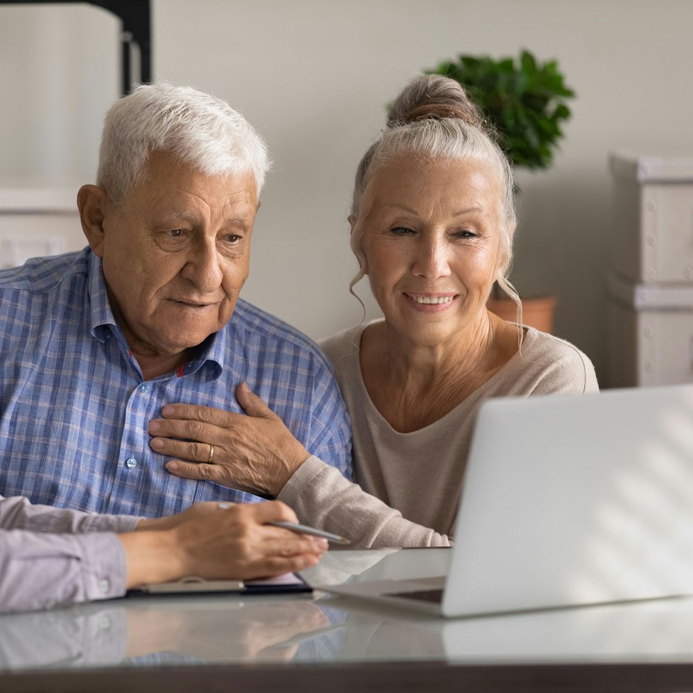 Couple looking at a trust