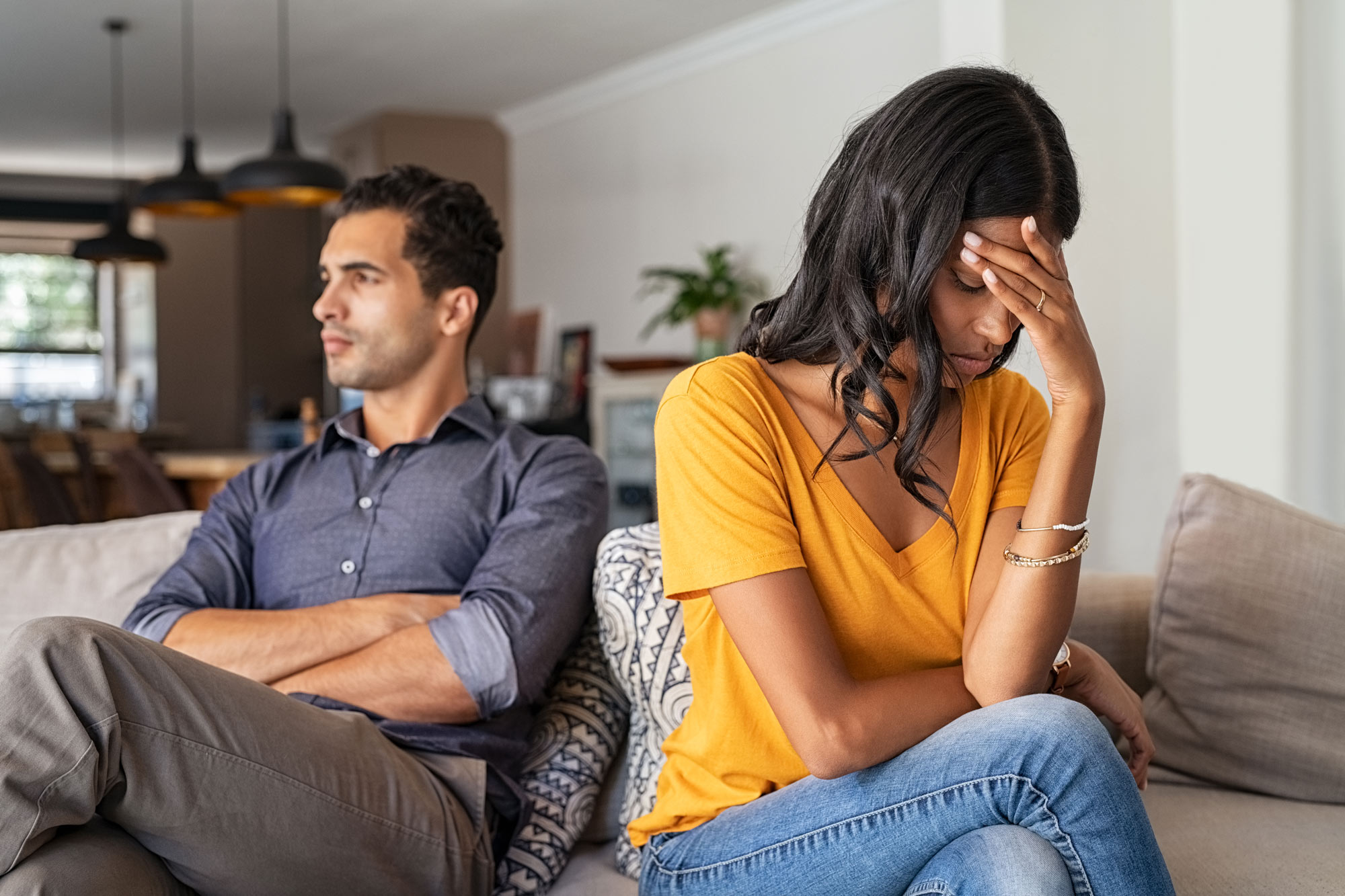 upset couple