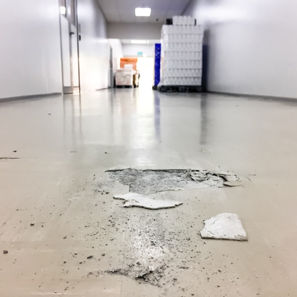 Cracked floor