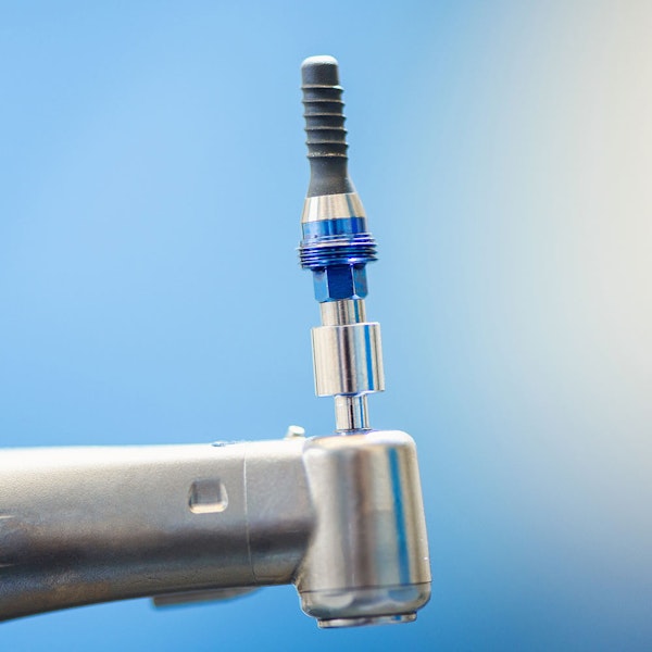 close-up of a dental implant