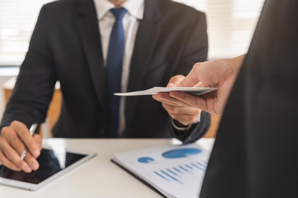 receiving settlement check