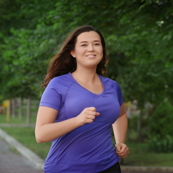 Woman getting exercise