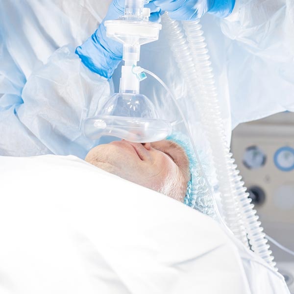 A person about to undergo surgery