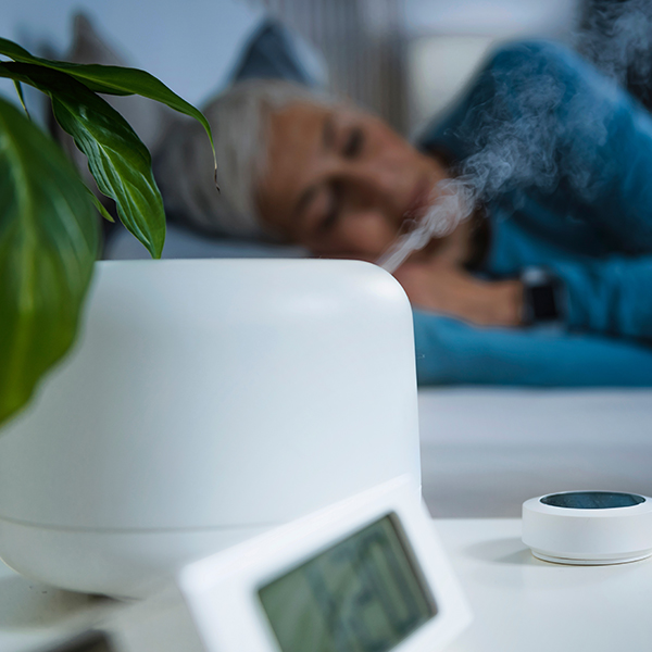 Sleeping with a humidifier