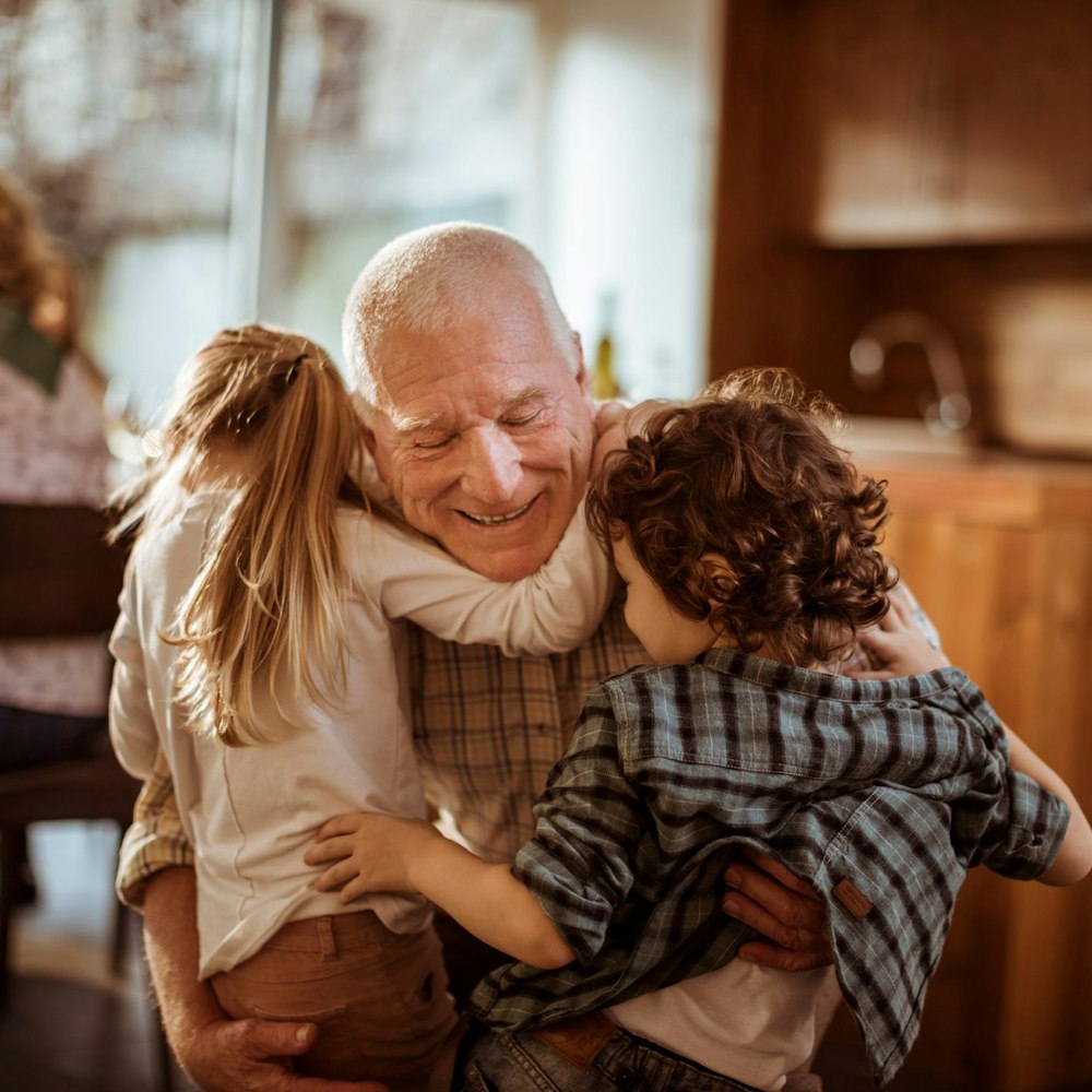 Grandparent with grandchildren