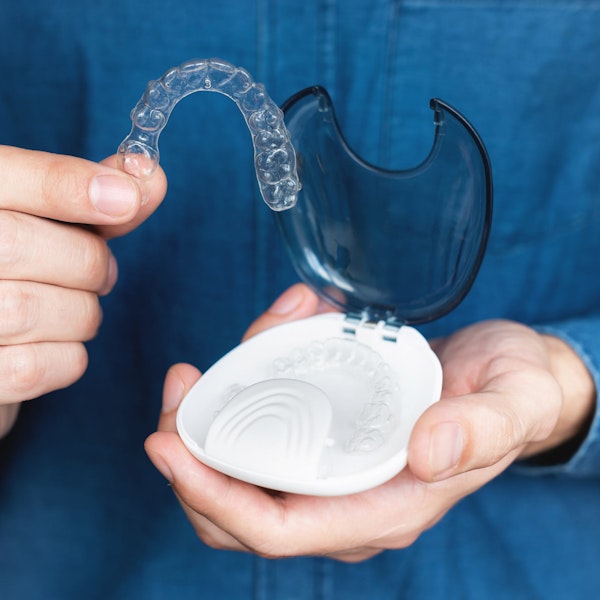 Invisalign tray in case