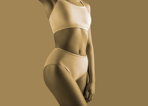 woman posing in white underwear