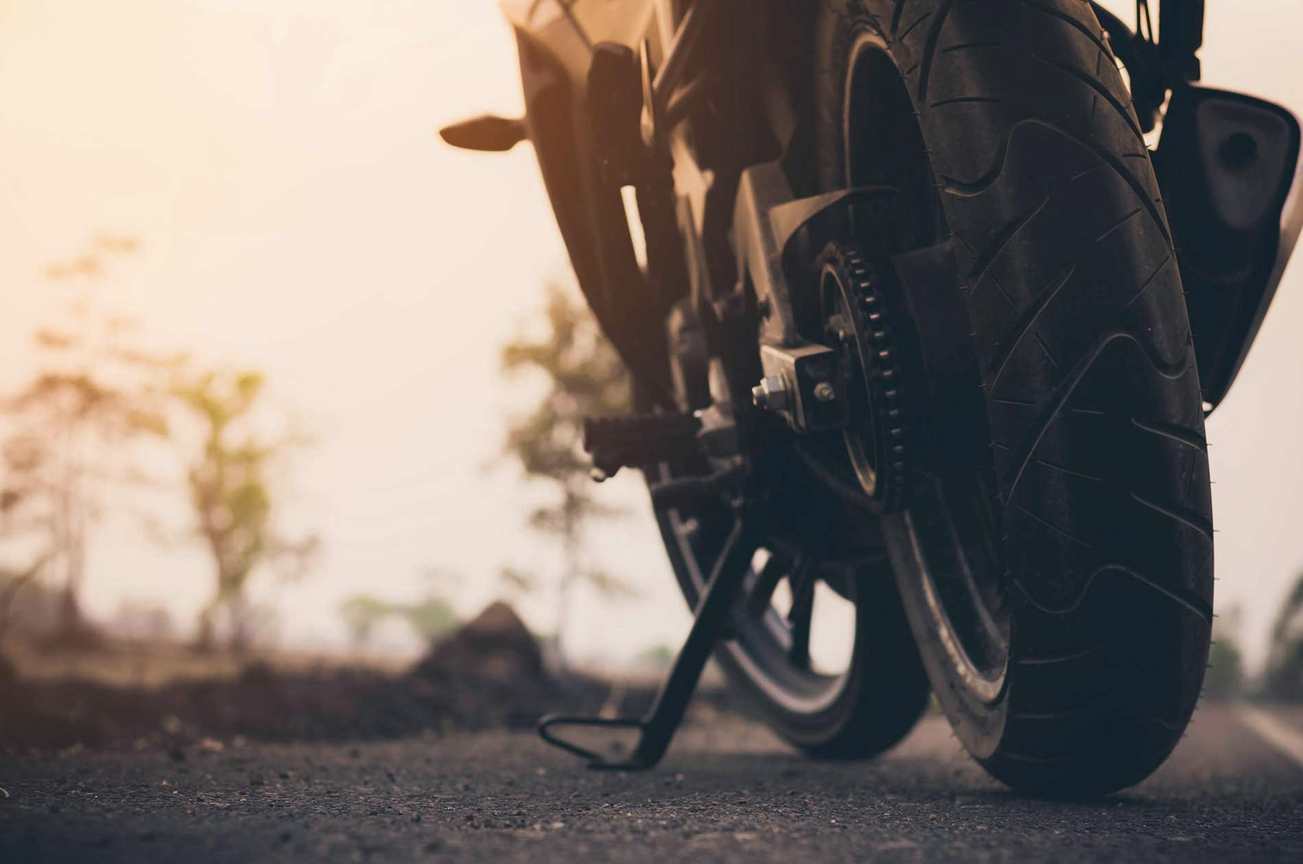 Close up of a motorcycle