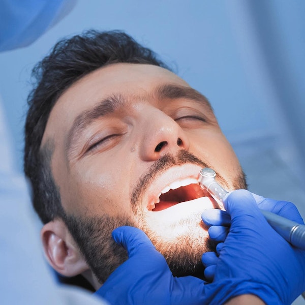Removing enamel from dental patient
