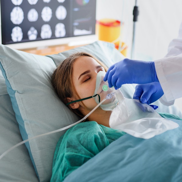 Nurse attending an infected patient