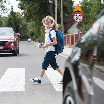 Kid pedestrian