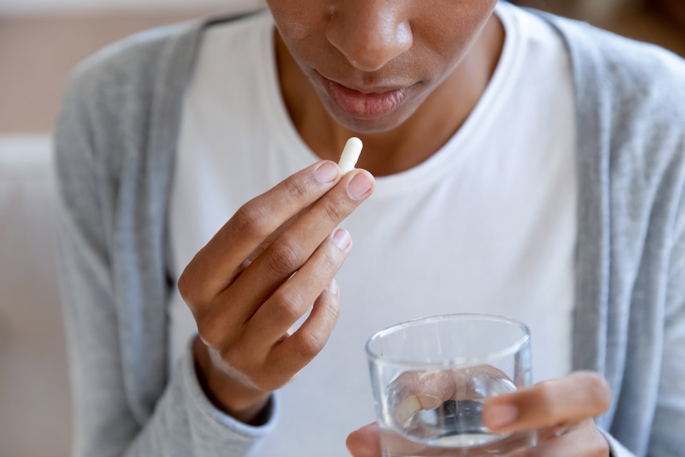 Woman taking Pentoxifylline