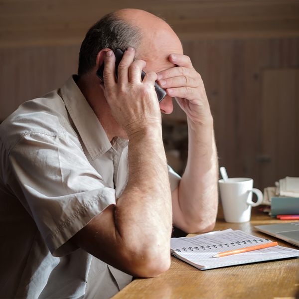 Man on phone
