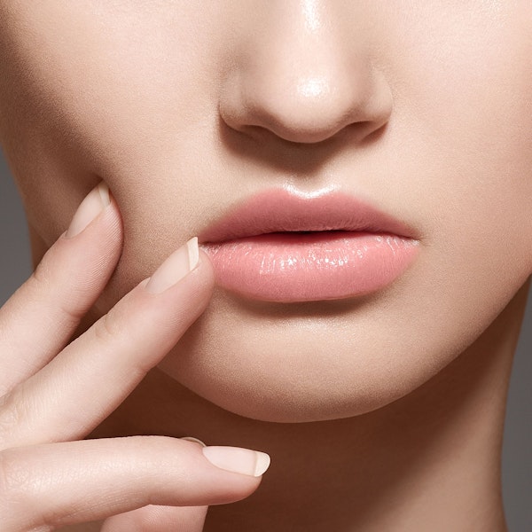Close up of woman's lips