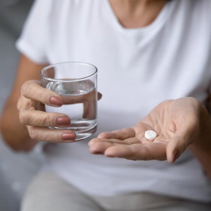 Patient taking oral sedative