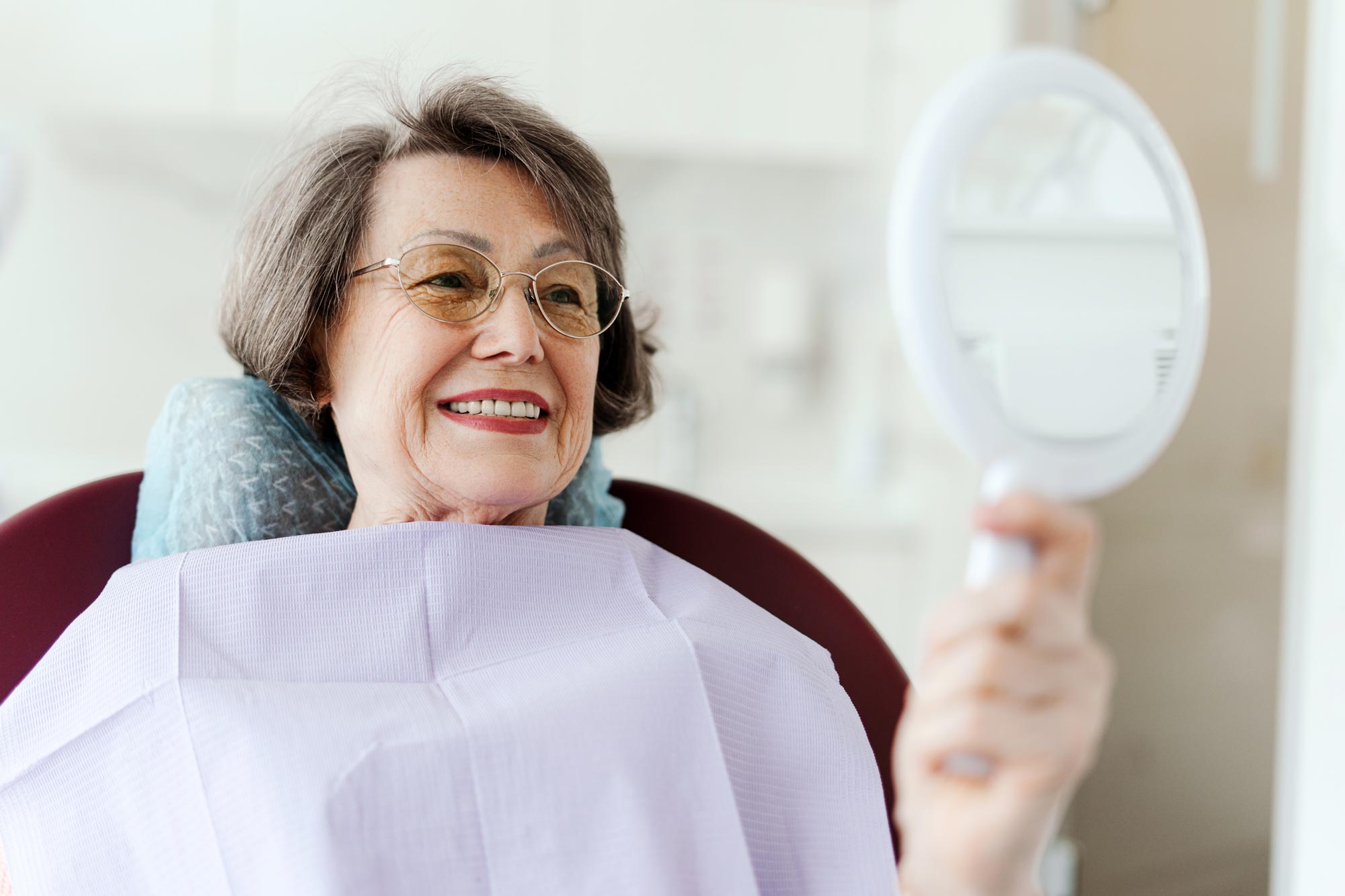 woman in dentist