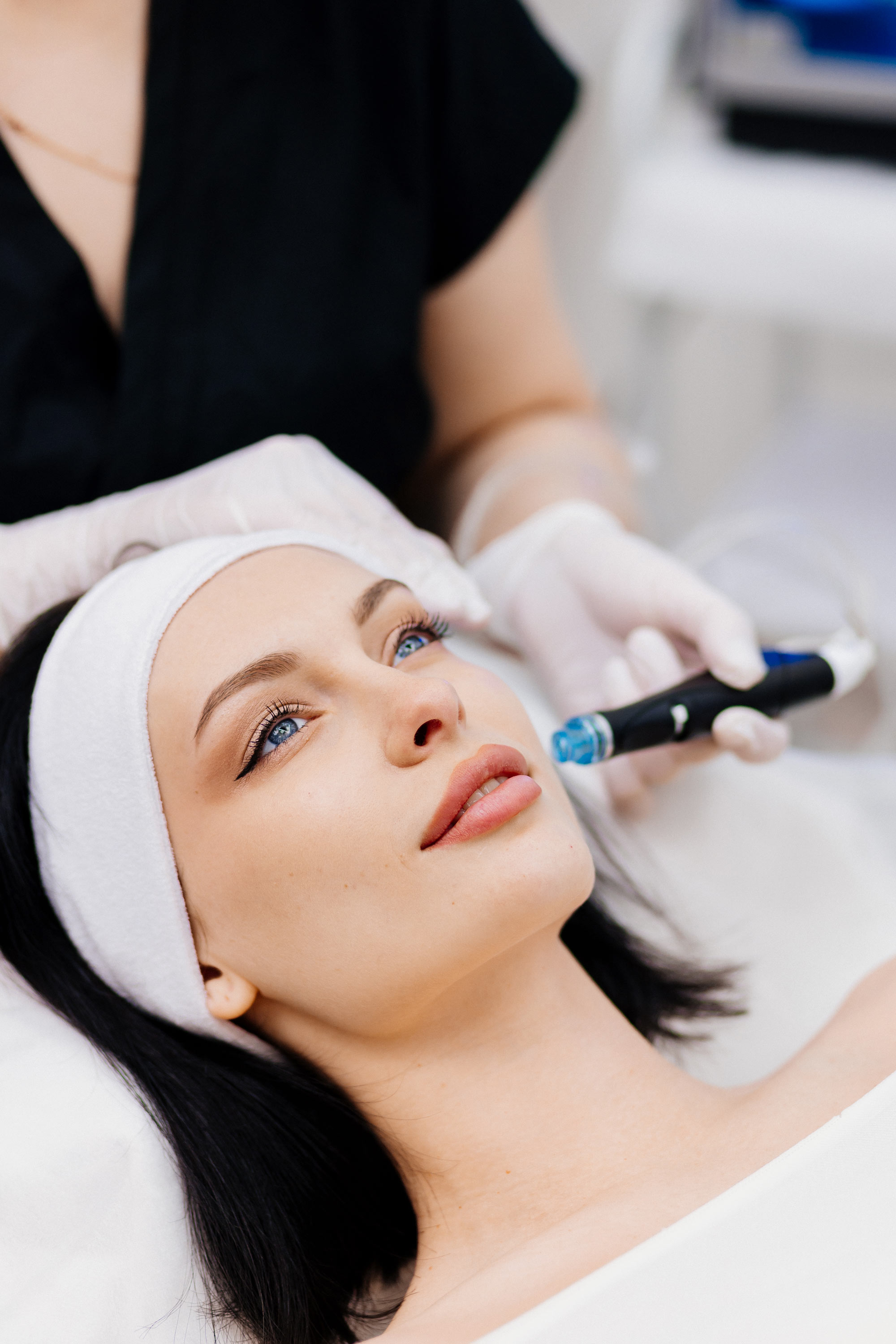 Patient getting a facial