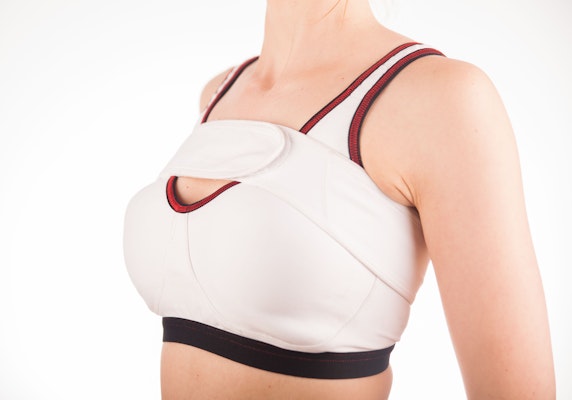 Breast surgery compression garment