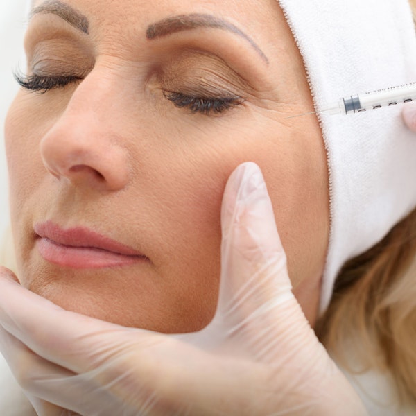 Patient receiving BOTOX injections