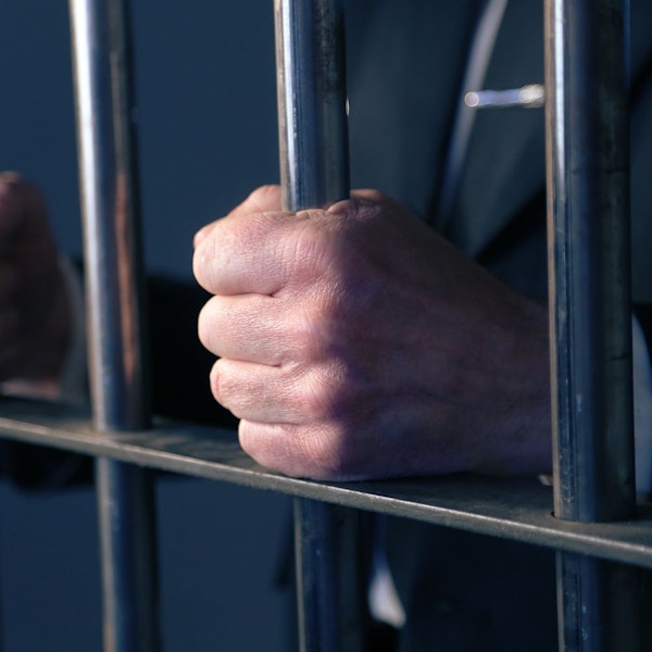 Hands holding cell bars