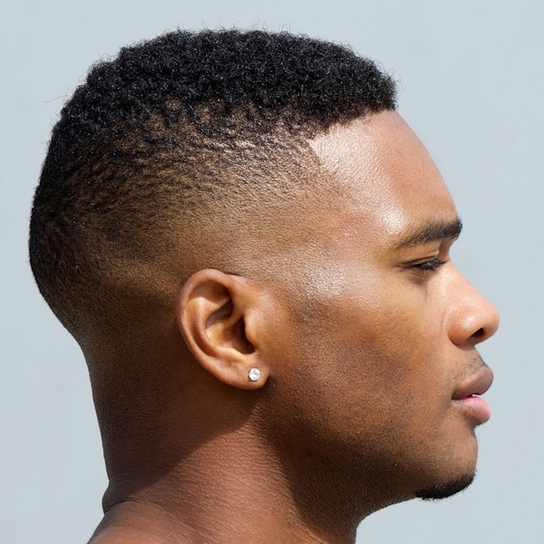 Side profile of man