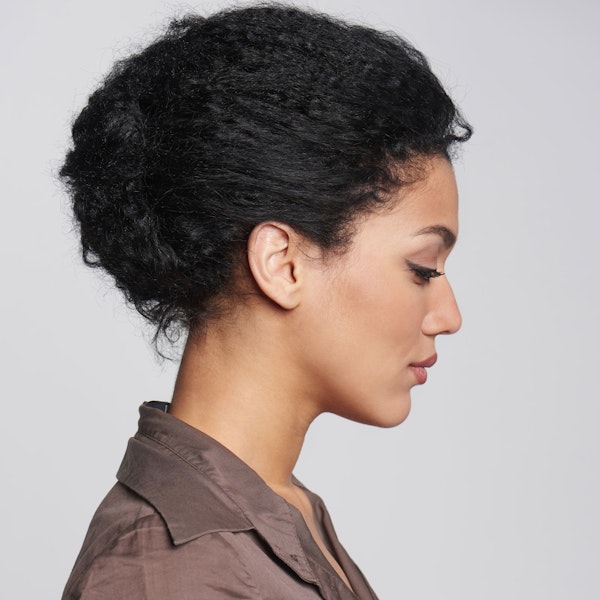 Woman's side profile