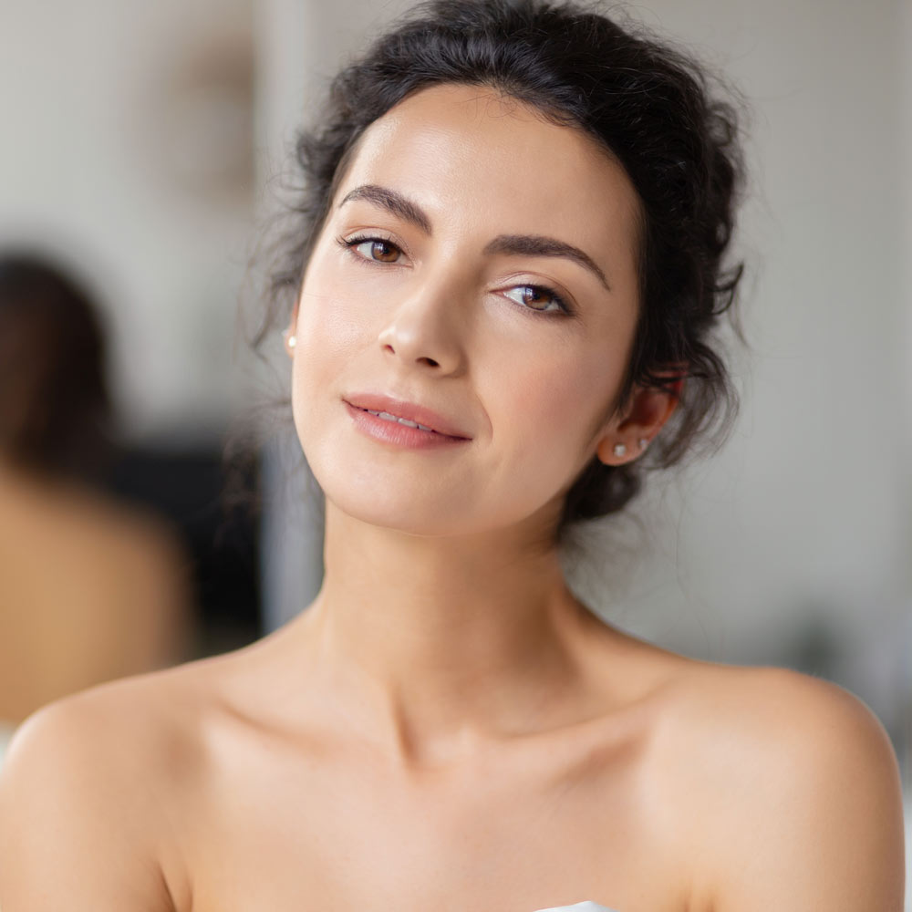 beautiful woman's face