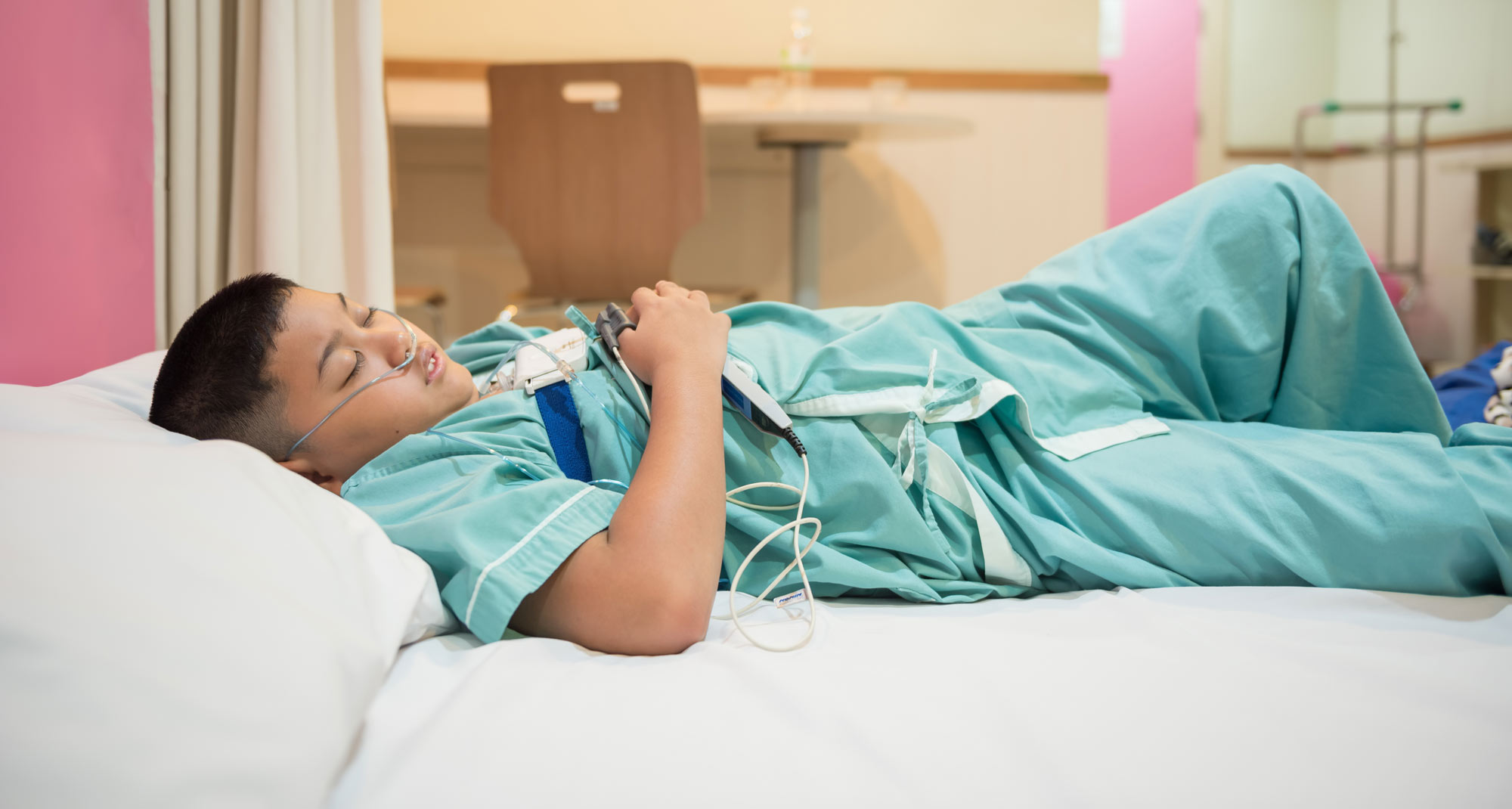 Sleep study patient