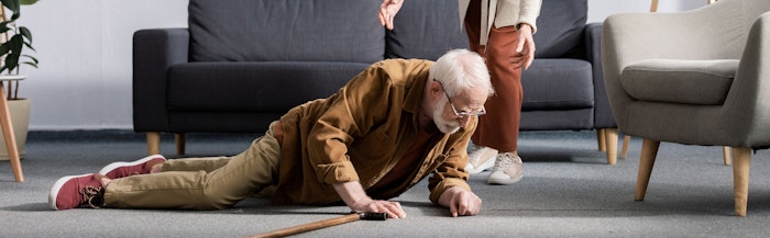 elderly man who slipped