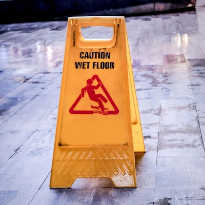 wet floor sign